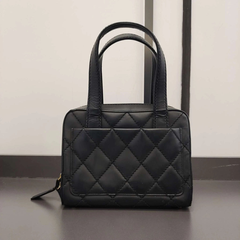 CHANEL Mini Bowling Boston Handbag For Women