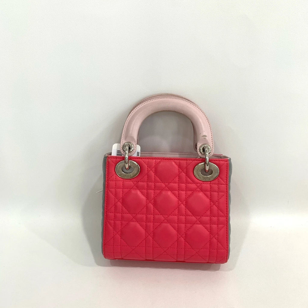 Dior Lady Dior Handbag Top Handle Excellent