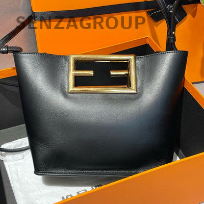 Fendi Way Small Tote Bag in Calfskin Leather - Classic Women's Shoulder Bag