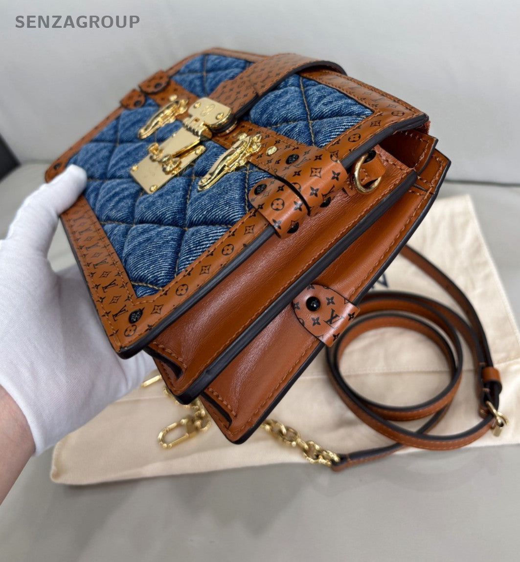 Louis Vuitton Trunk Clutch Limited Edition Chain Shoulder bag Crossbody Women