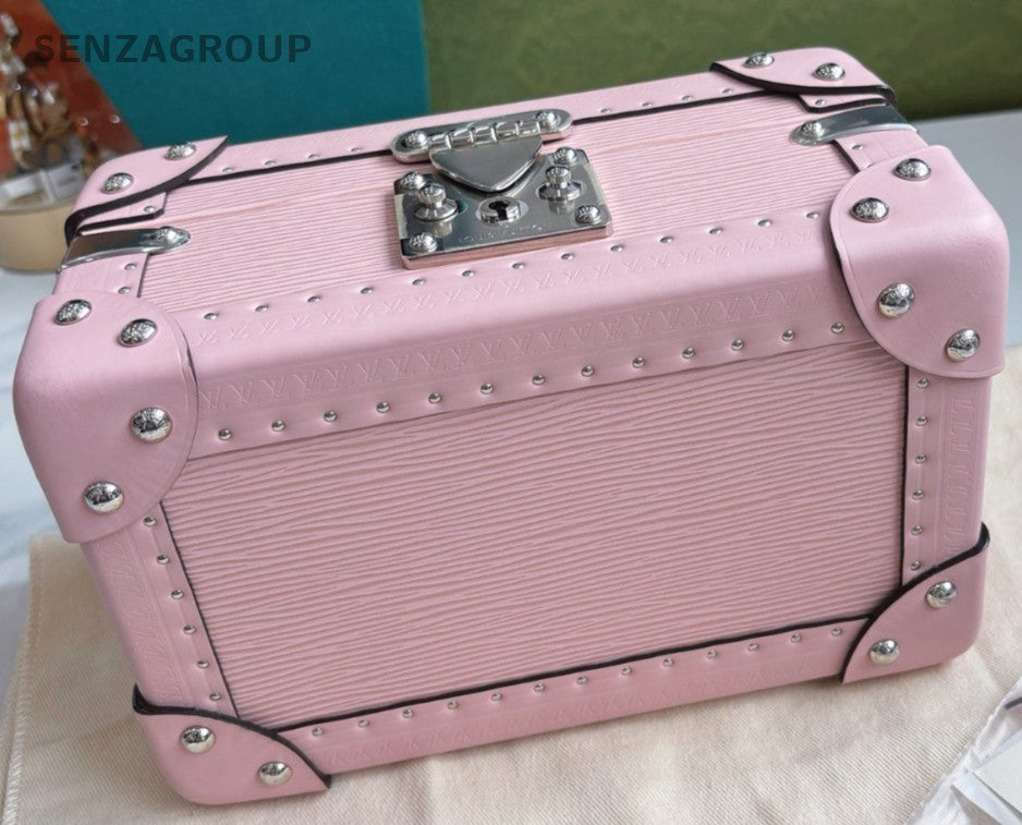 Louis Vuitton Coffret Trésor Box Sakura Pink Silver Women