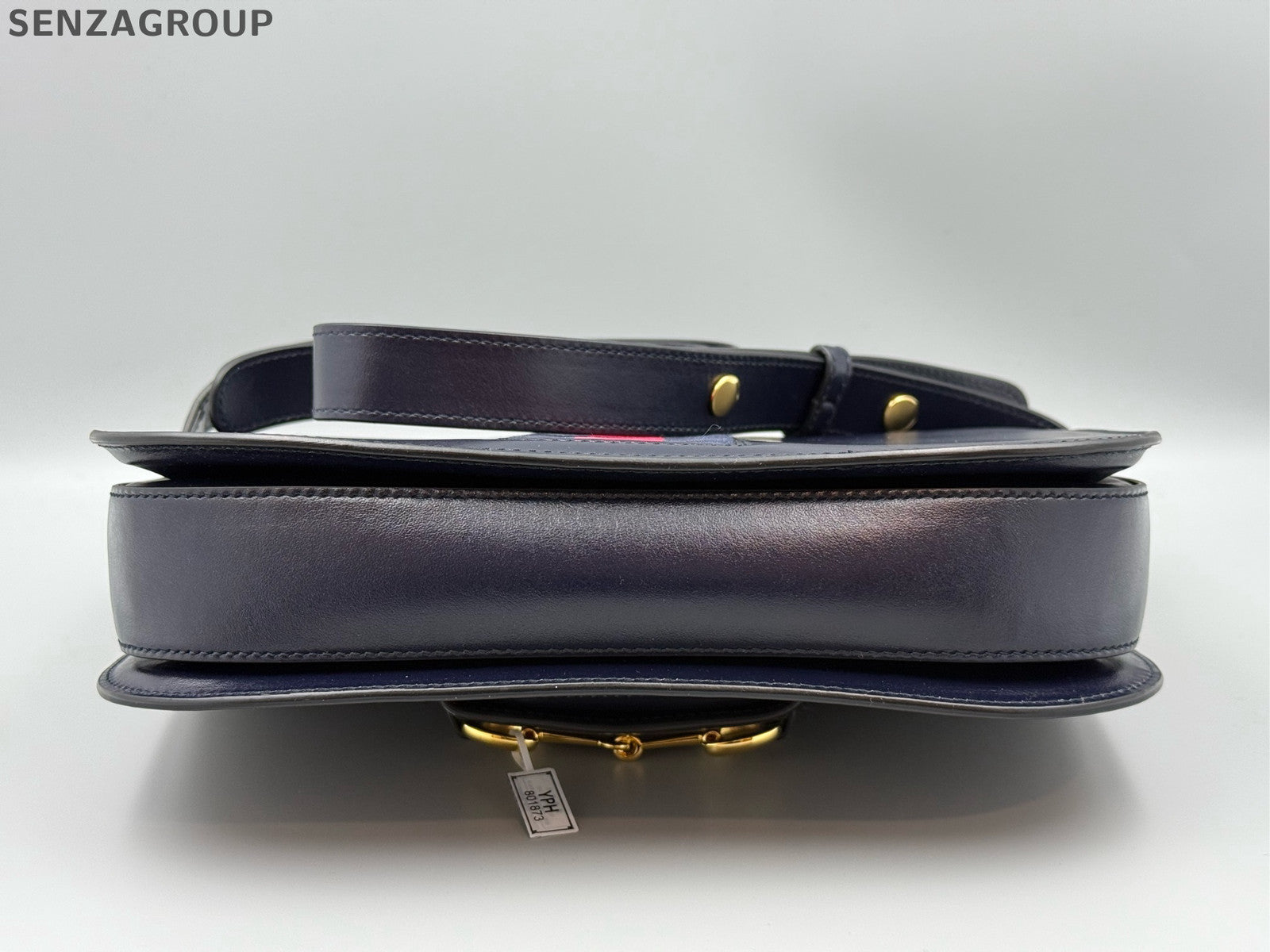 Gucci 1955 Shoulder Crossbody Bag Black Gold Classic Women's