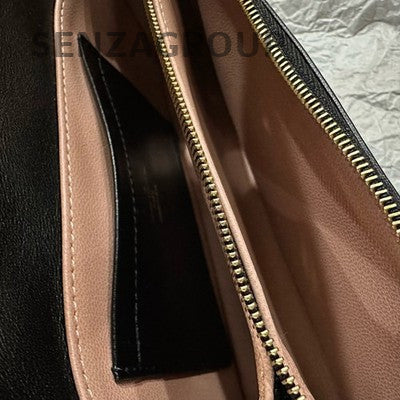 Louis Vuitton Pochette Coussin Calfskin Black Gold Chain Shoulder Bag
