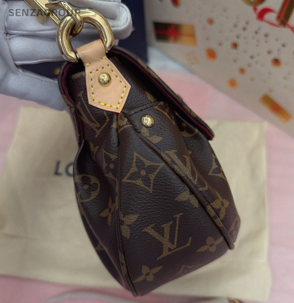 Louis Vuitton Sunset Monogram Shoulder Bag Brown Gold Women Classic