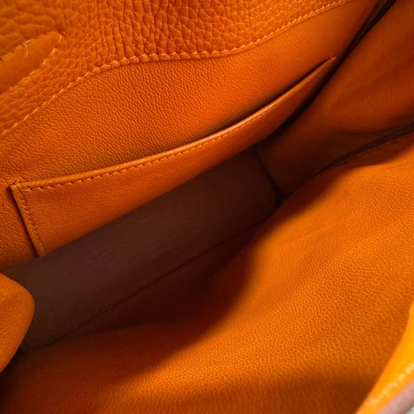 Hermes Kelly Ado Orange TC Leather Backpack For Women