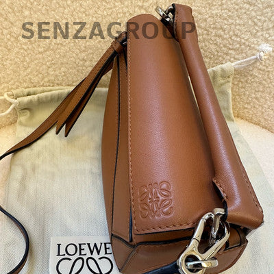 Loewe Puzzle Mini Bag in Caramel Calfskin Leather - Shoulder Crossbody