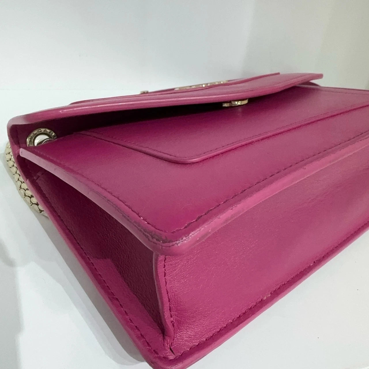 Bvlgari Rose Pink Chain Shoulder Crossbody Bag For Women