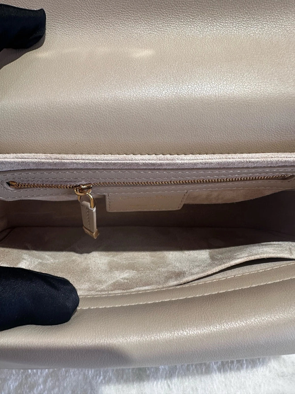 Dior Jolie Beige Pearl Chain Shoulder Bag For Women