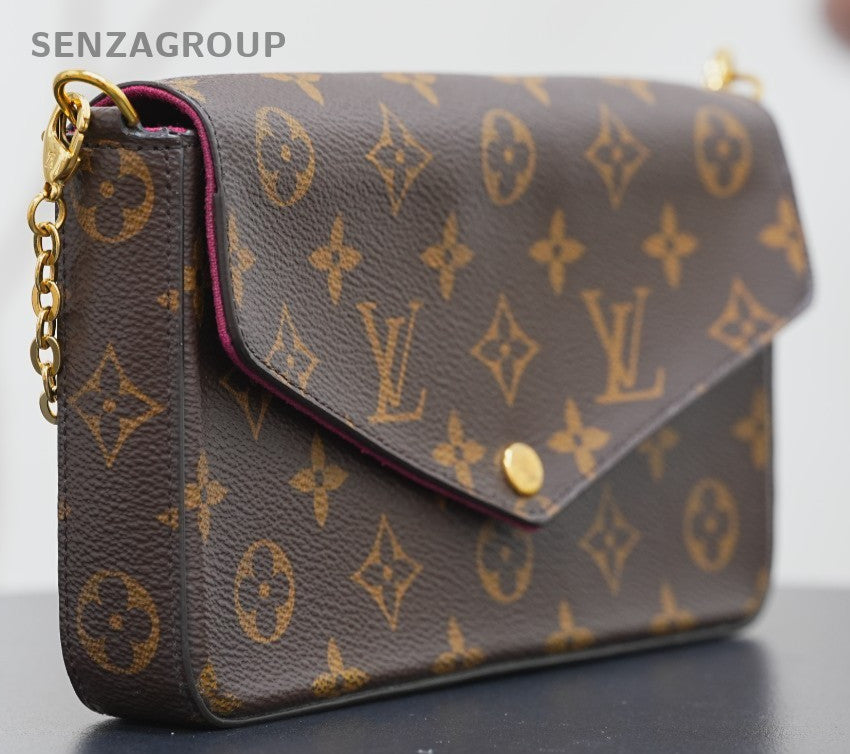 Louis Vuitton Félicie Pochette Monogram Chain Strap Crossbody bag M81896