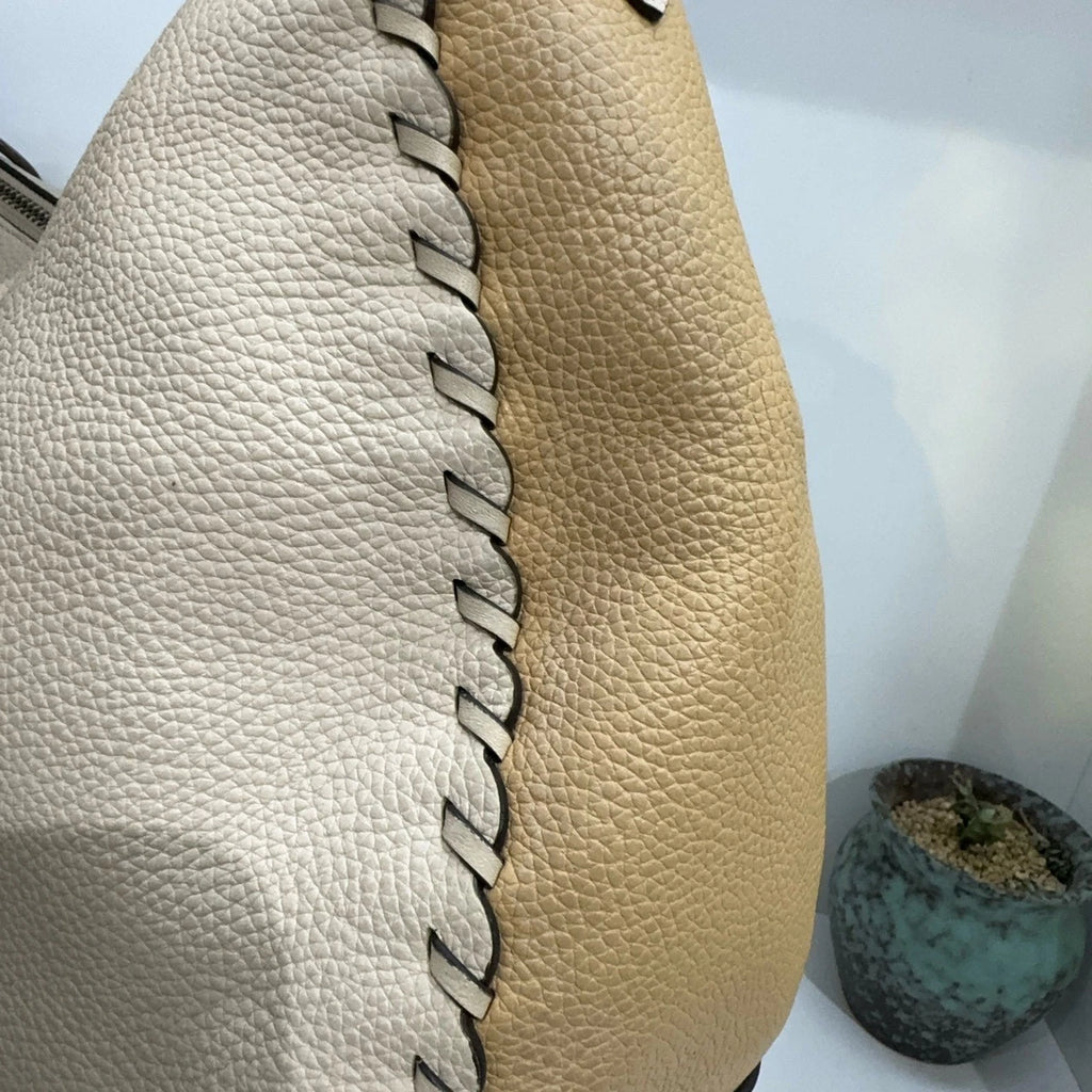 COACH Leather Colorblock Saddle Half-moon Shoulder Crossbody Bag For Women