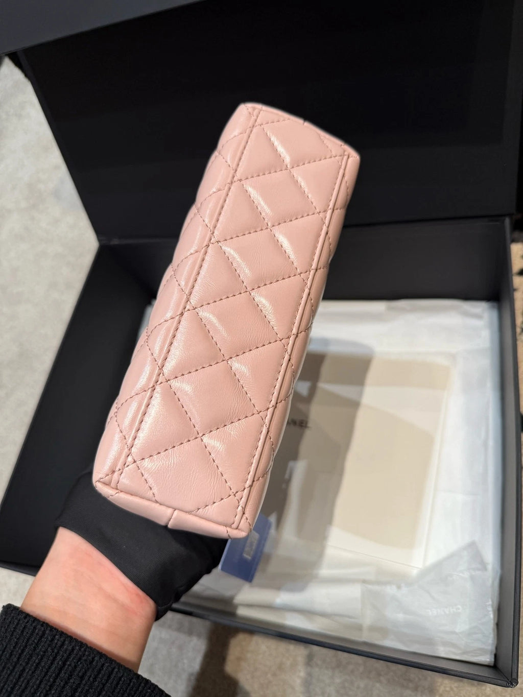 CHANEL Pink Large Kelly Top Handle Bag For Women