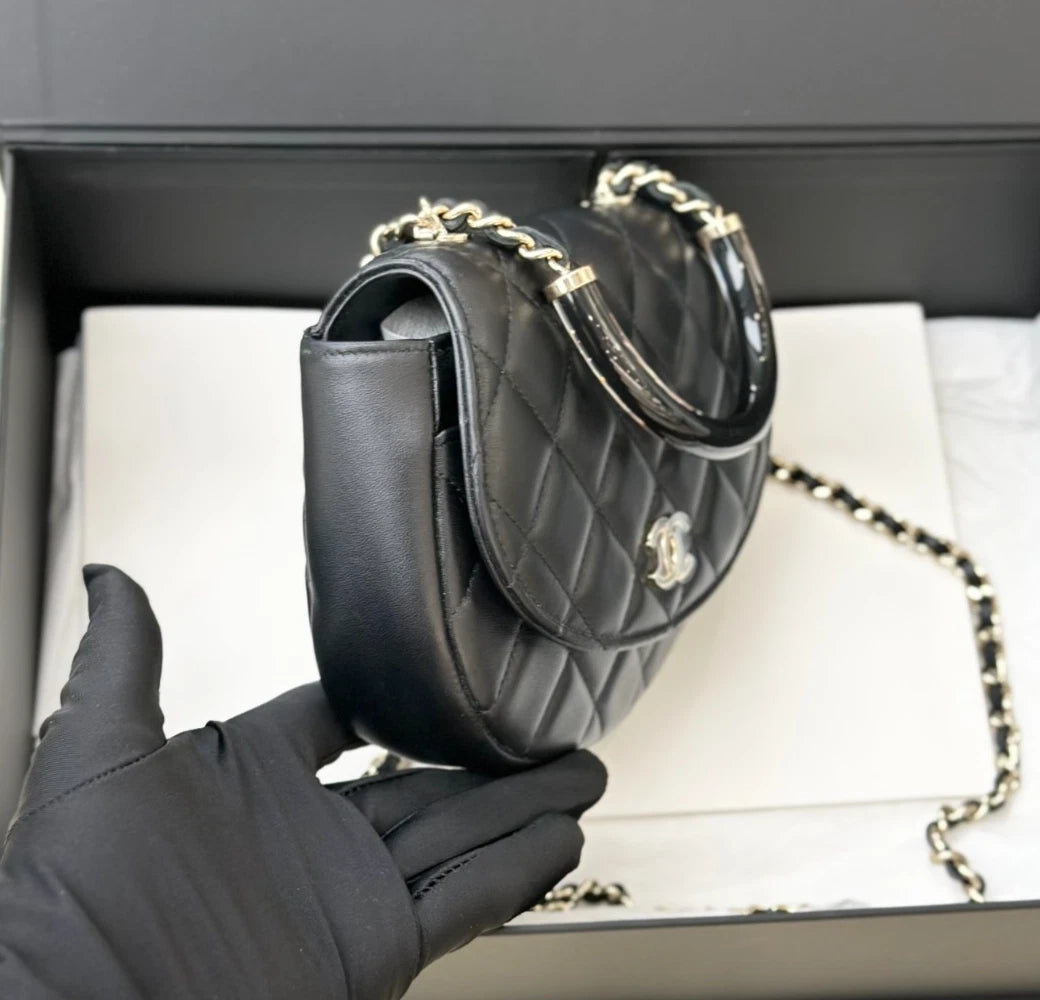 Chanel Lambskin 3Ways Top Handle Bag Shoulder Bag Crossbody Bag Women S