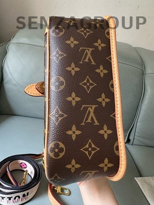Louis Vuitton Monogram Fendi Baguette Bag Brown Gold Shoulder Strap Crossbody