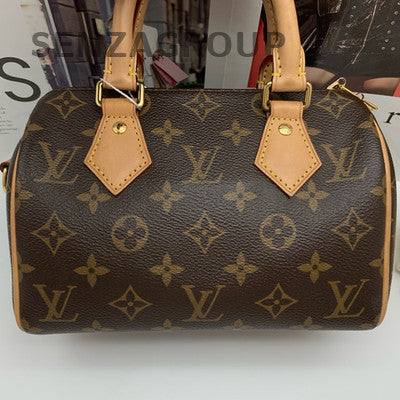 Louis Vuitton Speedy Monogram Handbag Golden Brown - Women's Classic