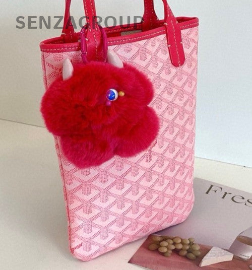 Goyard Poitiers Mini Tote Handbag Pink Used Women Designer Classic
