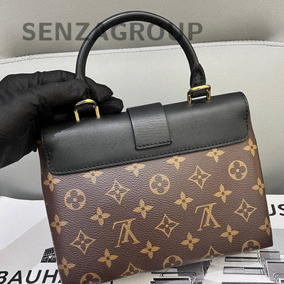 Louis Vuitton Monogram Locky BB Black Handbag Shoulder Bag Gold Hardware
