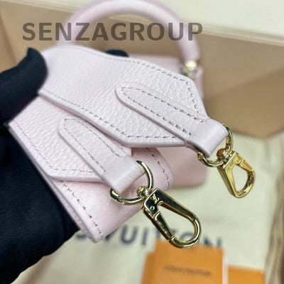 Louis Vuitton Capucines Mini Leather Handbag Shoulder Bag Pink Gold