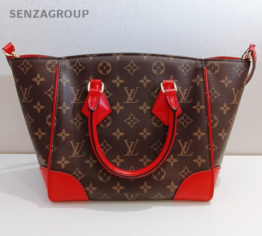 Louis Vuitton Phenix Monogram Handbag Shoulder Bag Brown Gold Women Classic
