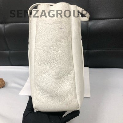 Balenciaga Leather Crossbody Bag Women's Classic Black White