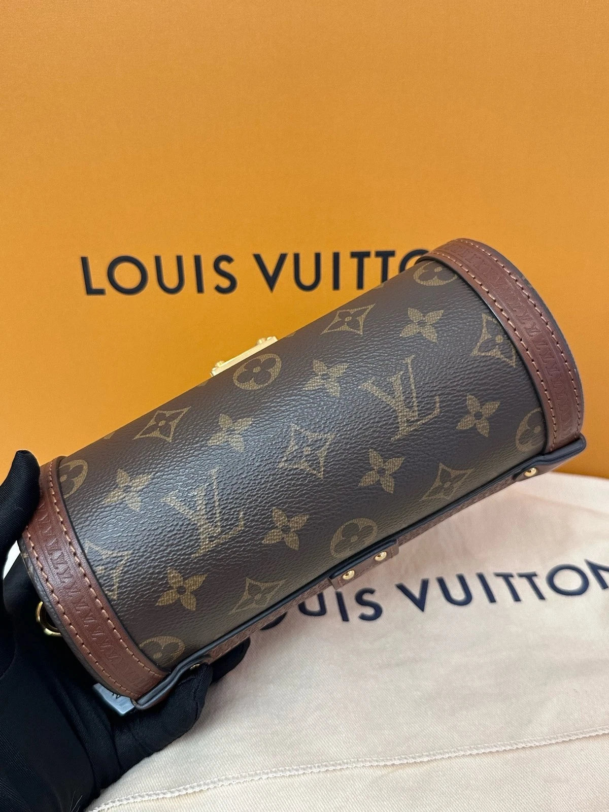 Louis Vuitton Papillon Cylinder Canvas Shoulder Crossbody For Women