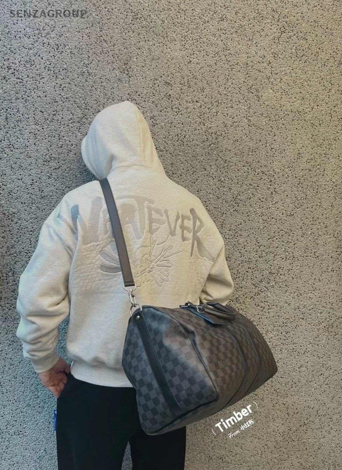 Louis Vuitton Keepall 55 Damier Ebene Black 2WAY Shoulder Almost Brand NEW