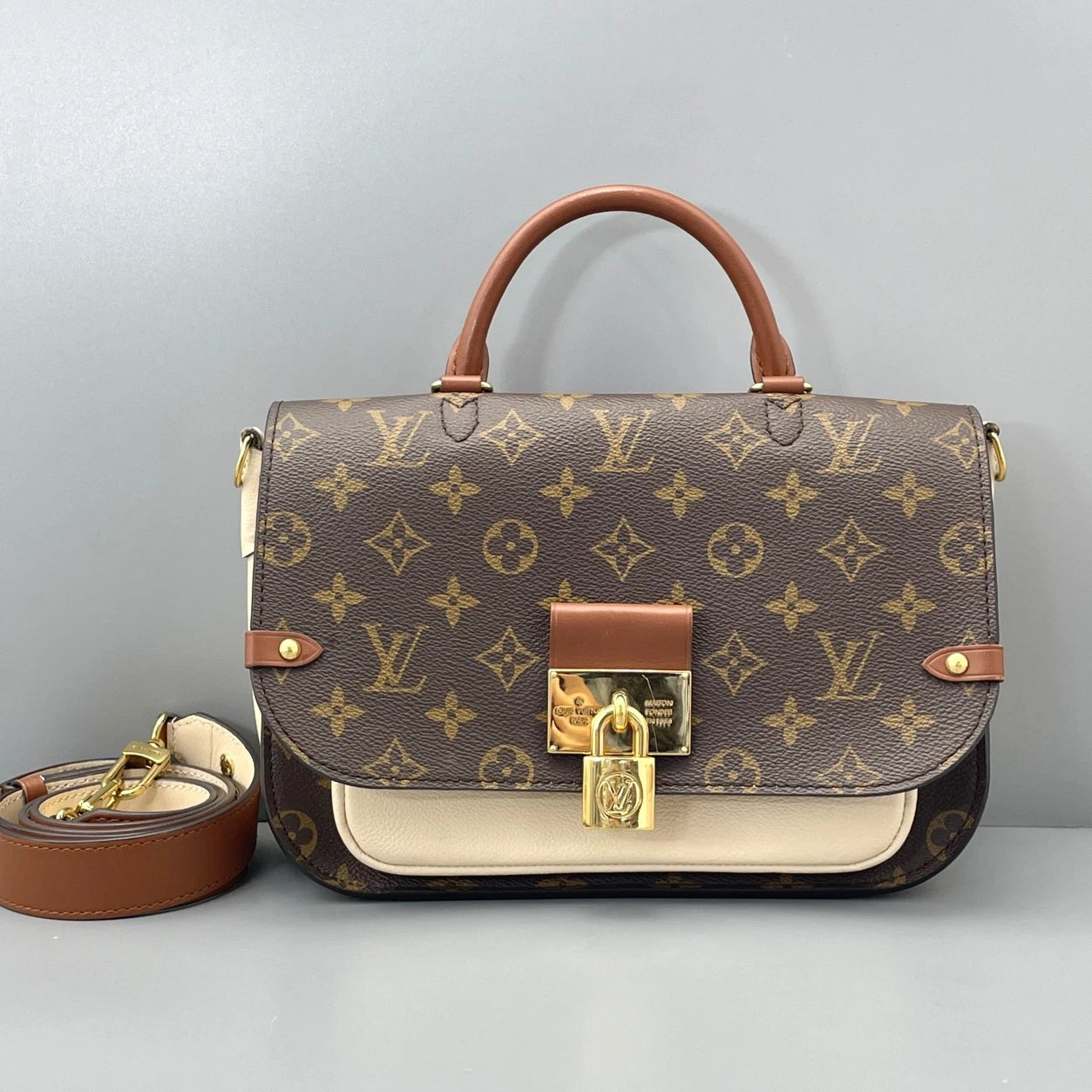 Louis Vuitton Vaugirard Monogram Brown Top Handle Crossbody