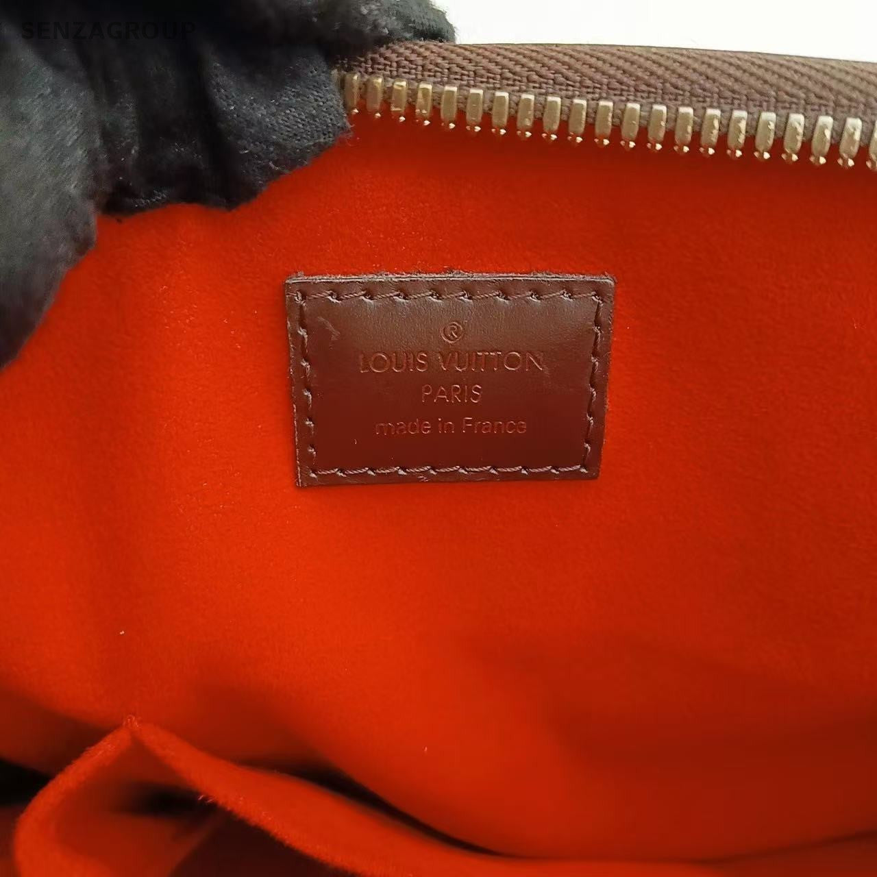 Louis Vuitton Trevi Damier Ebene Top Handle Shoulder Tote Brown Women Classic