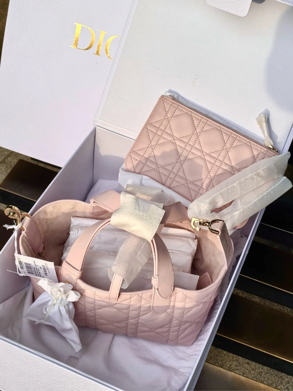 Dior Toujours Small Horizontal Pink Shoulder Bag For Women