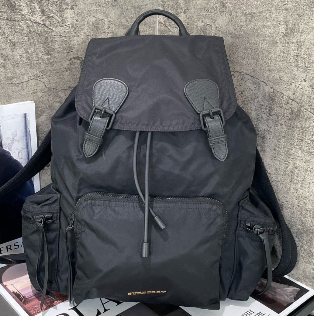 Burberry Nylon GM Backpack Black Unisex Adults Classic Fashion