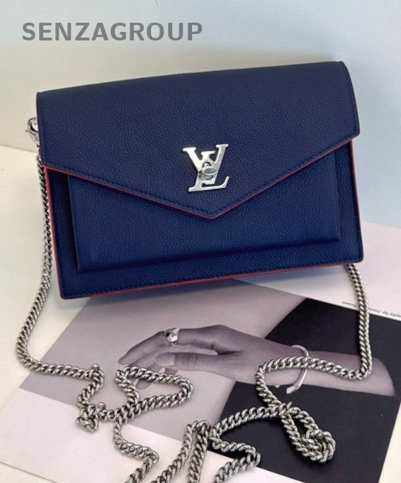 Louis Vuitton My Lock me woc Navy Blue Chain Strap Women Crossbody Shoulder bag