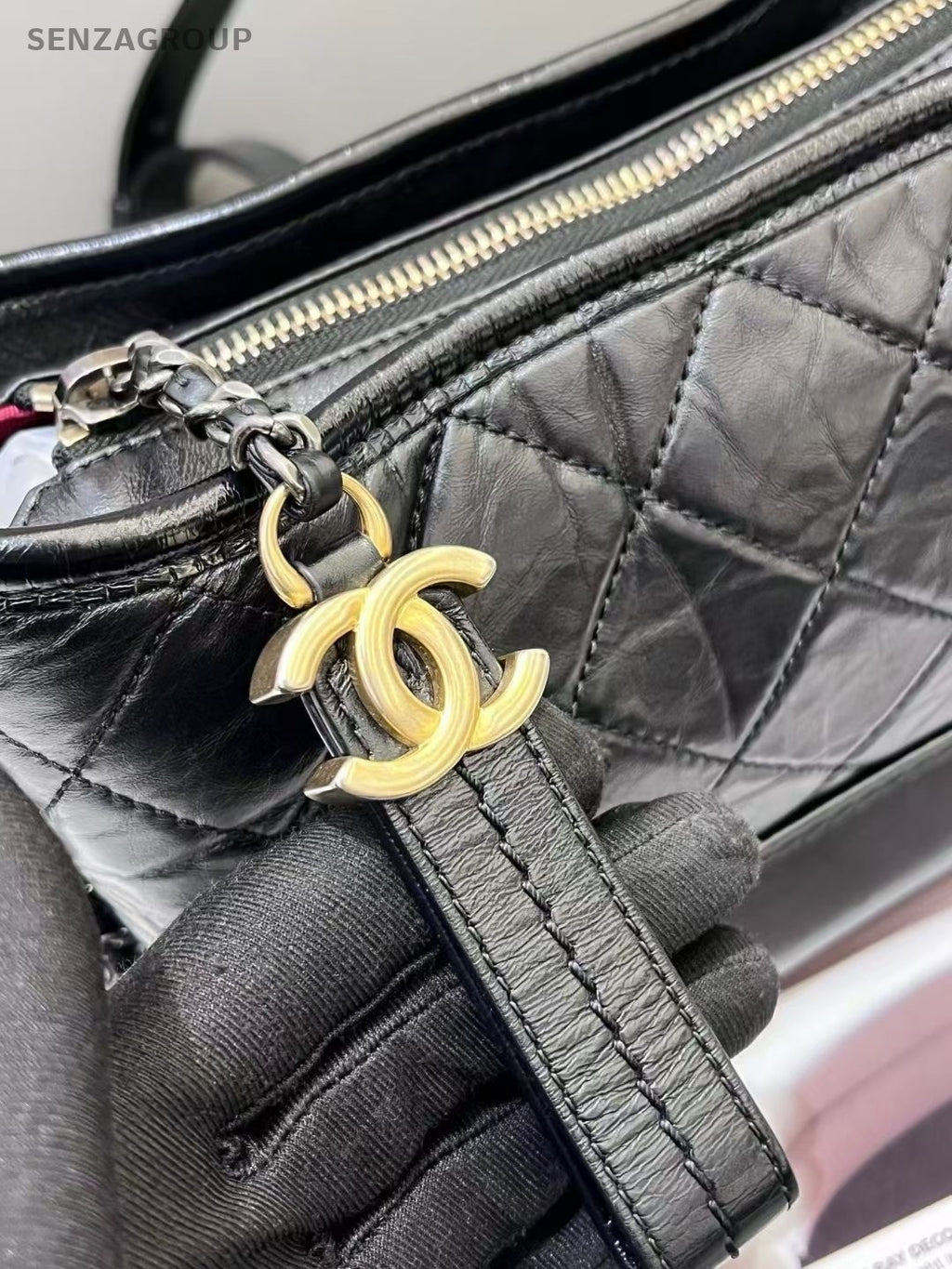 Chanel Gabrielle PM Shoulder Crossbody Bag Women Black