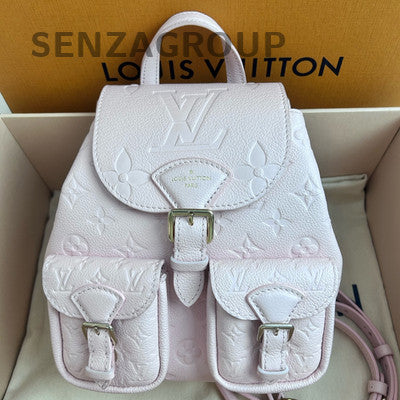 Louis Vuitton Pink Gold Monogram Chain Backpack Women's Classic Fashion