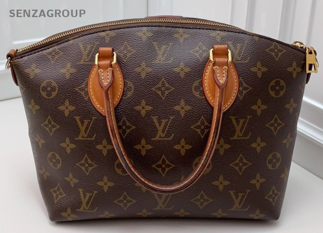 Louis Vuitton Monogram Top Handle Shoulder Crossbody Bag Brown Women