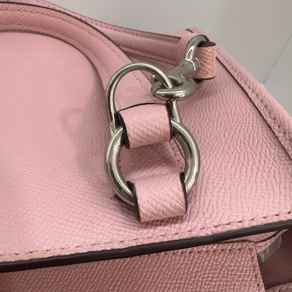 Coach Pink Grain Calfskin Shoulder Handbag Crossbody Bag For Women