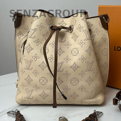 Louis Vuitton Moon Goddess Monogram Bucket Bag Beige Silver Women's Fashion