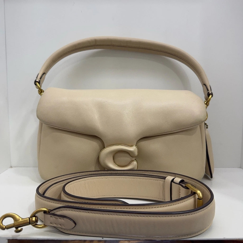 Coach Tabby 26 Ivory Lambskin Shoulder Crossbody Handbag For Women