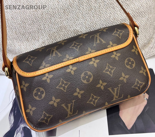 Louis Vuitton Monogram Vintage Shoulder Bag Brown Gold Used Women Classic