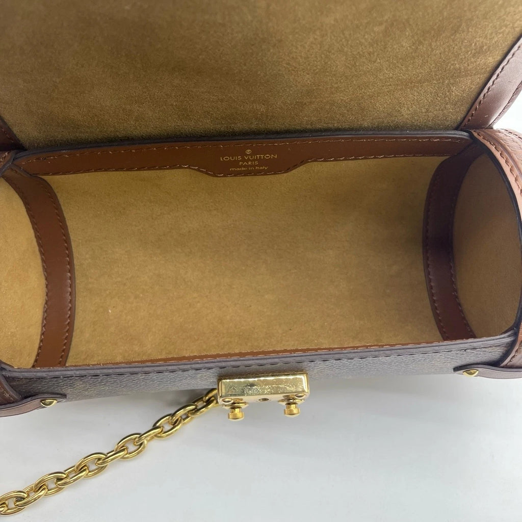 Louis Vuitton Papillon Trunk Monogram Canvas Chain Shoulder Bag For Women