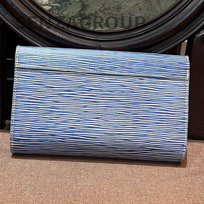 Louis Vuitton Blue Epi Twist WOC Chain Crossbody Bag Classic Women