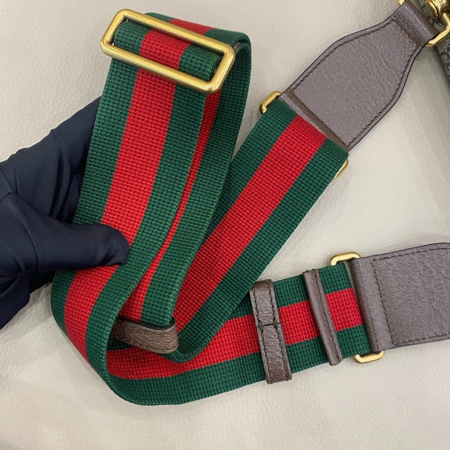 GUCCI Ophidia Canvas Crossbody Bag For Women