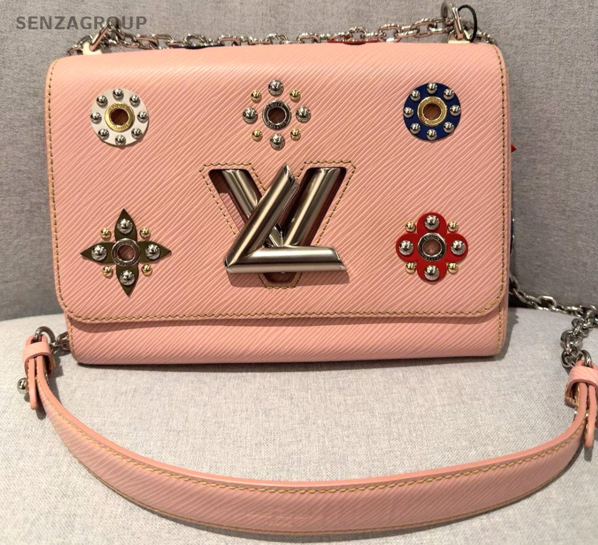 Louis Vuitton Twist MM Epi Leather Chain Strap Shoulder bag Pink Crossbody Women