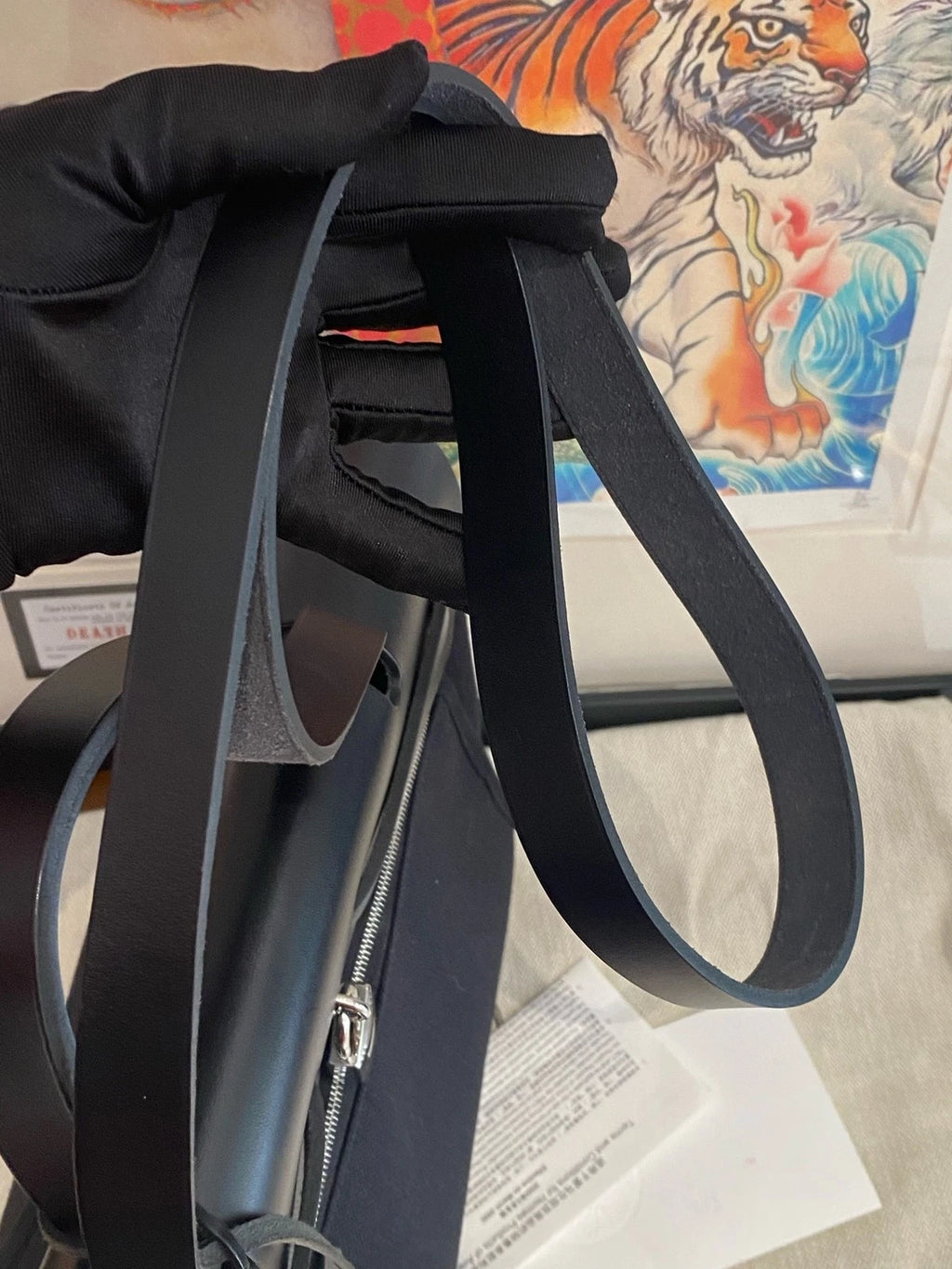 Hermes Herbag31 Black Gold Canvas Tote Bag For Women