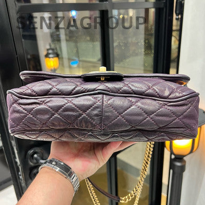 Chanel Bombay Collection Purple Quilted Chain Shoulder Bag