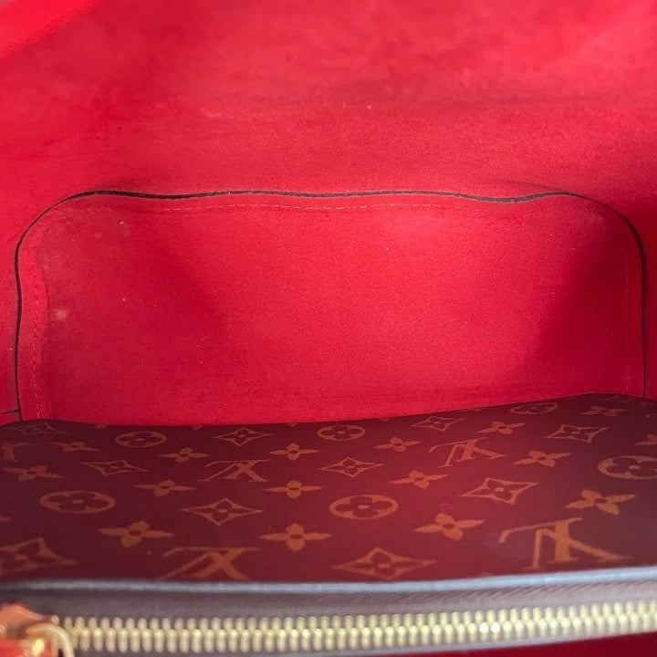 Louis Vuitton Neonoe Monogram Canvas Medium Red Bucket Bag For Women