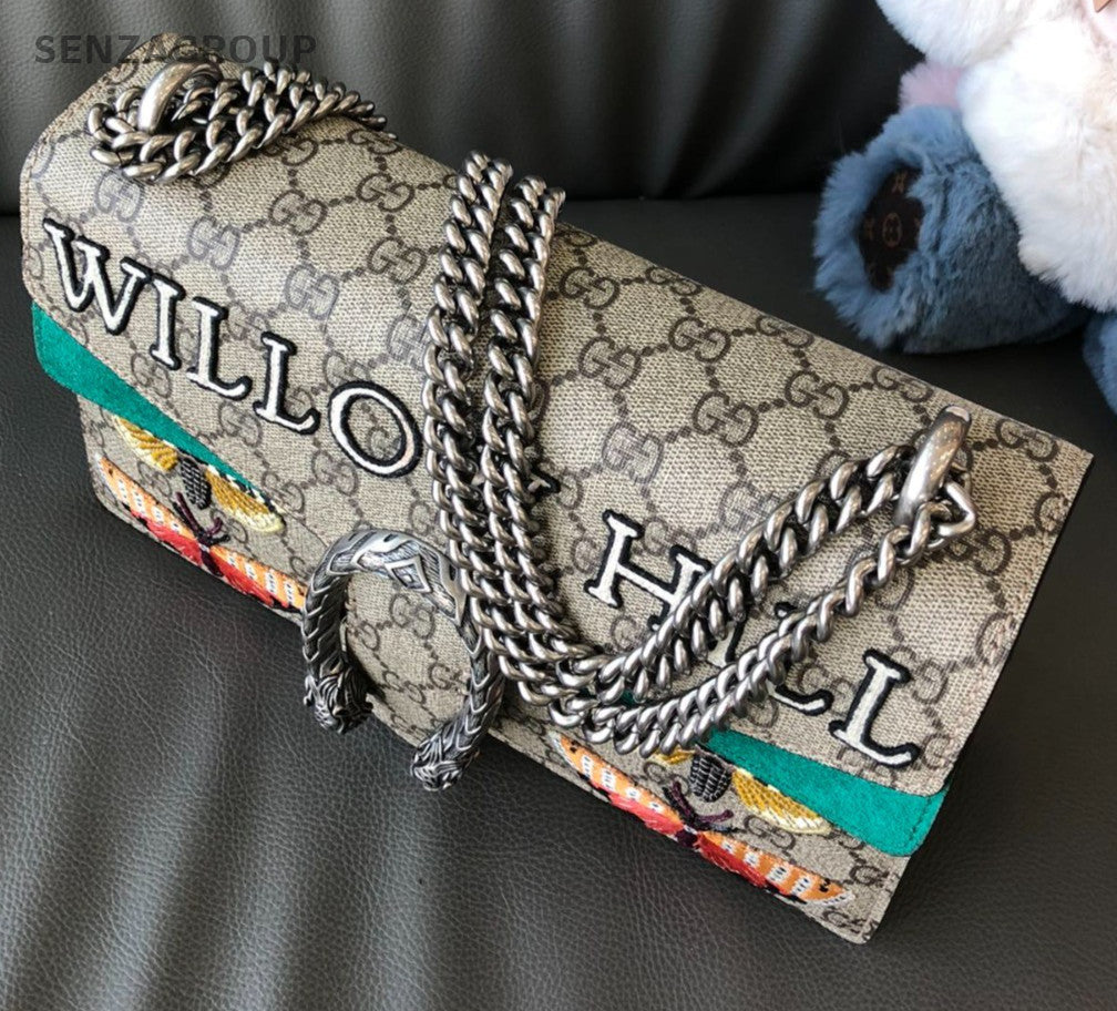 GUCCI Dionysus MM Limited Edition Monogram Chain Shoulder bag Women