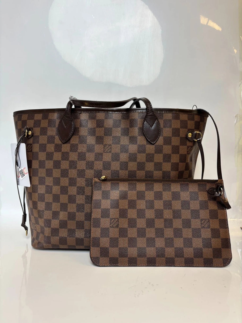 Louis Vuitton Neverfull Damier Shoulder Bag Excellent