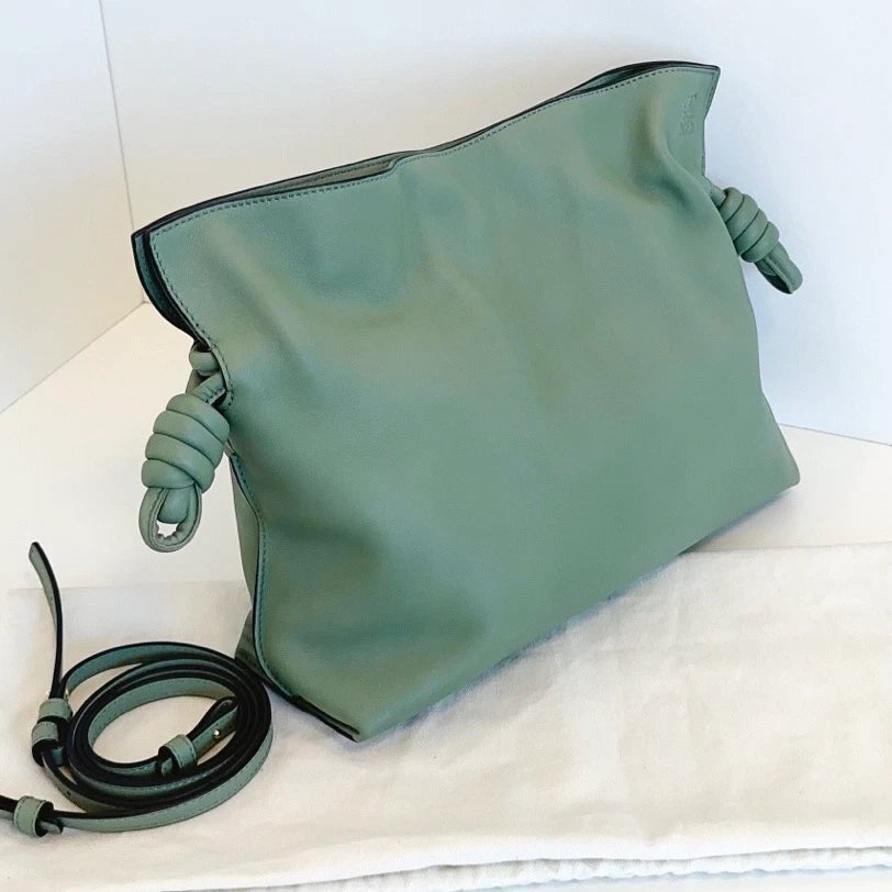 Loewe Flamenco MM Shoulder Crossbody Bag Green Women Fashion