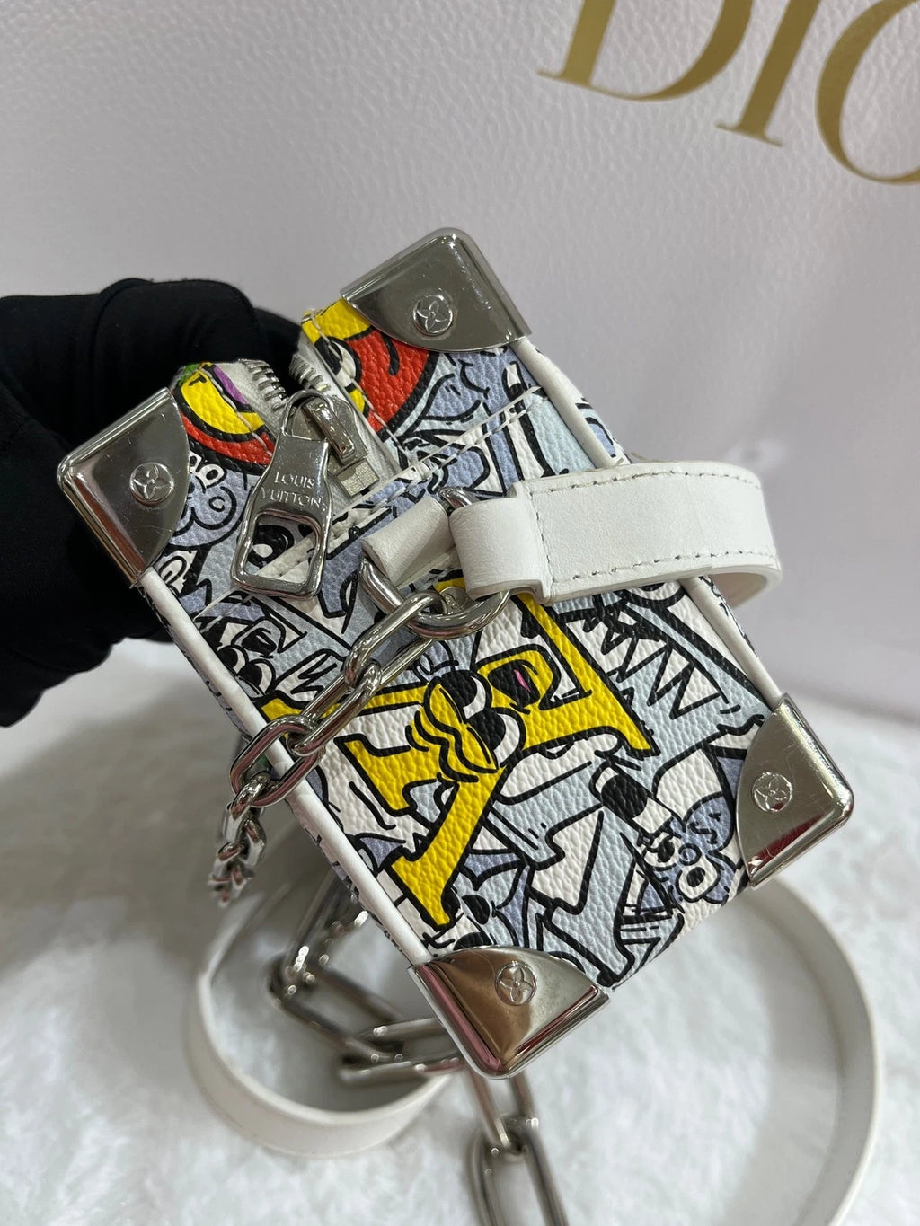 Louis Vuitton Limited Graffiti Soft Trunk Box Bag For Women