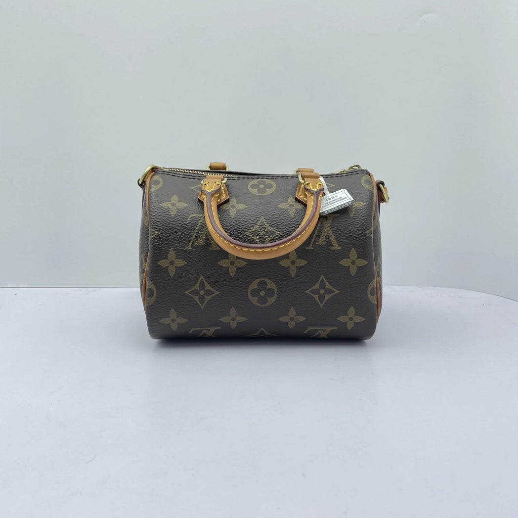 Louis Vuitton Canvas Speedy Nano Crossbody Handbag For Women