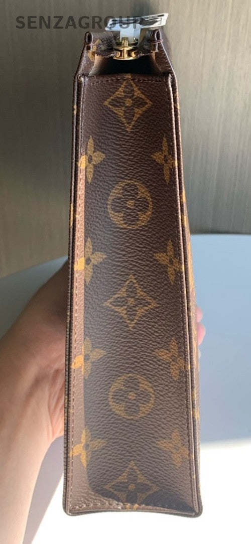Louis Vuitton Monogram Clutch 26 Handbag Brown M47542